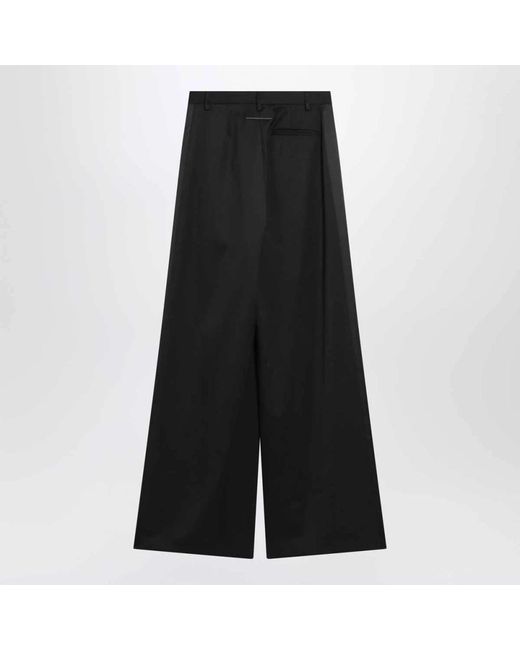 MM6 by Maison Margiela Black Wide Trousers