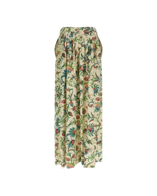 Etro Green Maxi Skirts