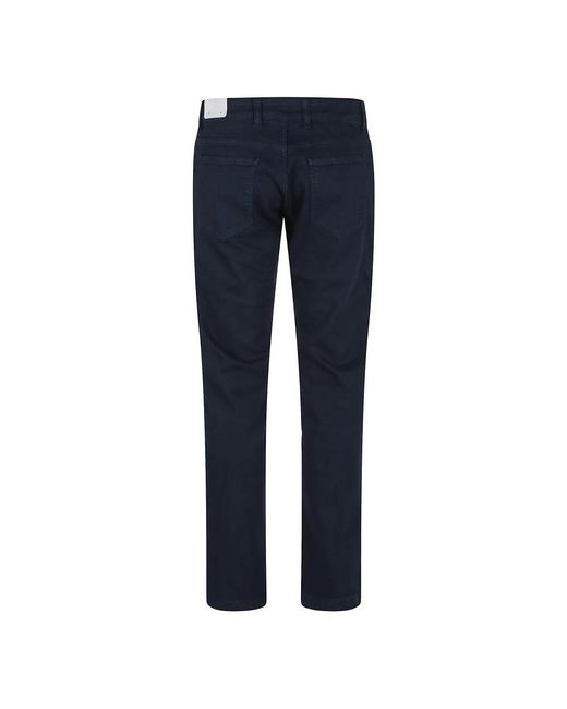 Eleventy Daisy flower denim jeans in Blue für Herren