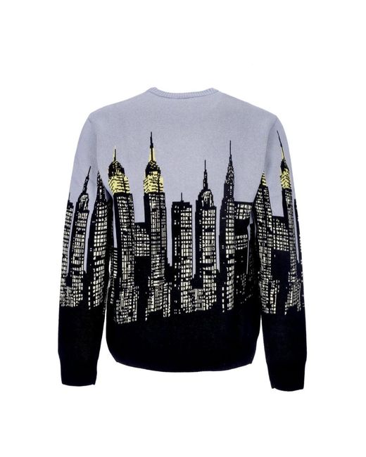 Huf Blue Round-Neck Knitwear for men
