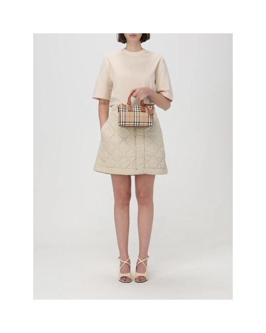 Short Skirts di Burberry in Natural