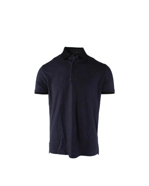 Etro Tops ,Blauw ,Katoen Blauw Poloshirt in het Blue voor heren