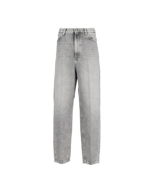 Dondup Gray Straight Fit Jeans