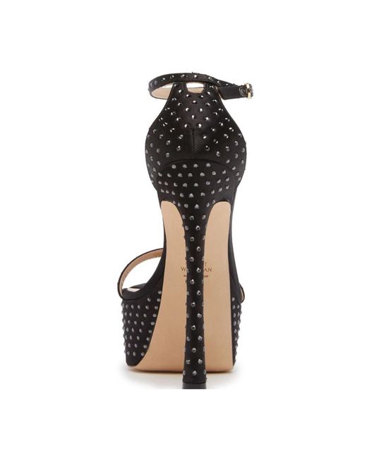 Stuart Weitzman Black High Heel Sandals