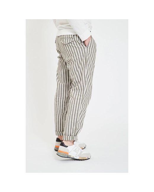 Trousers > slim-fit trousers Mason's pour homme en coloris Gray