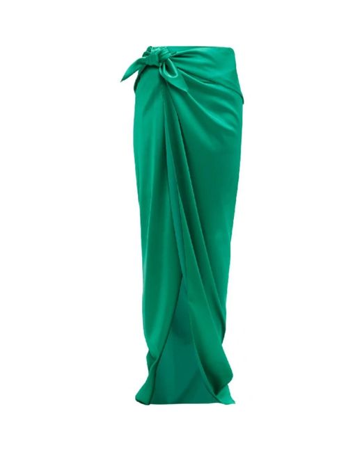 Balenciaga Green Maxi Skirts