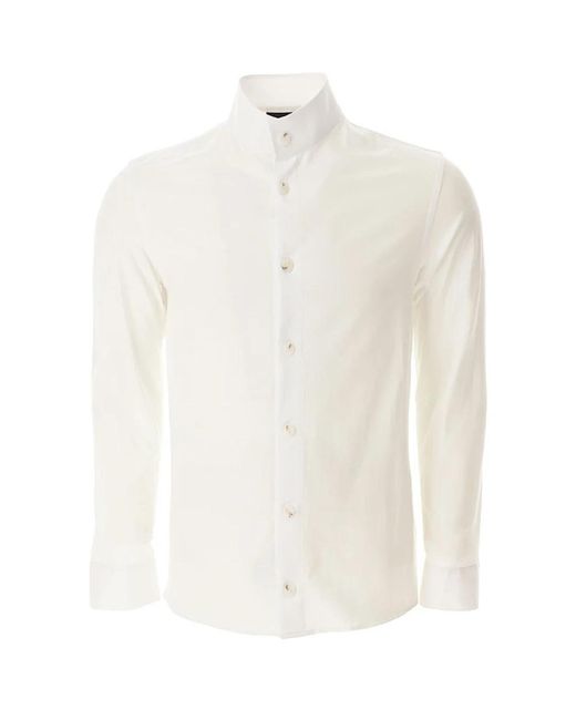 Emporio Armani White Casual Shirts for men