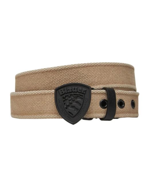 Blauer Accessoires ,Technische Stof En Leren Riem in het Natural voor heren
