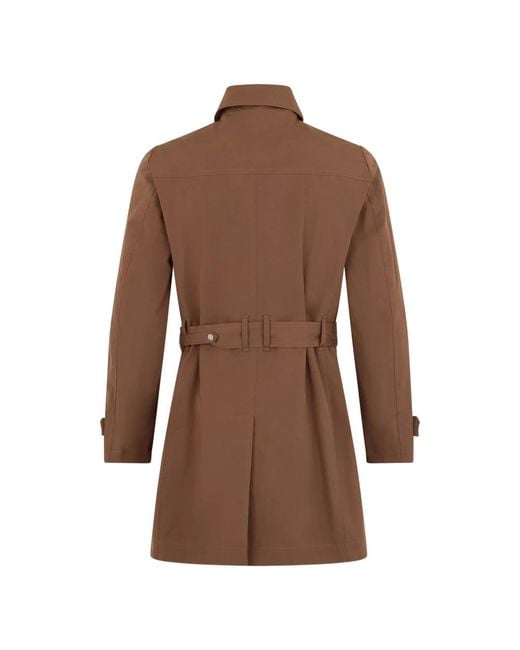 Moorer Brown Trench Coats for men