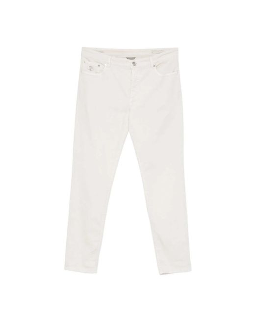 Straight Jeans Brunello Cucinelli pour homme en coloris White