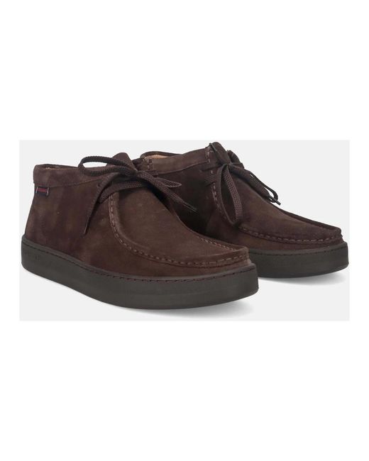 Sebago Brown Lace-Up Boots for men