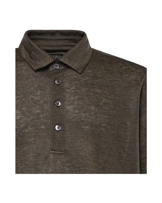 Zegna Green Polo Shirts for men