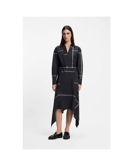 Boss Blue Shirt Dresses