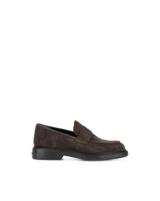 Hogan Black H704 Loafers for men