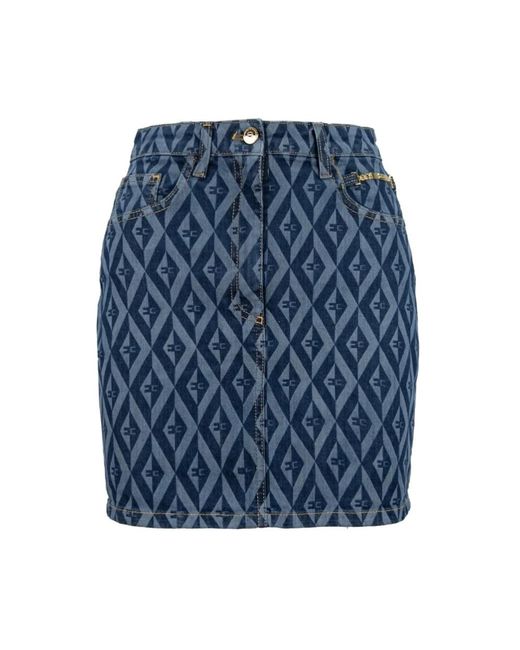 Denim Skirts Elisabetta Franchi en coloris Blue