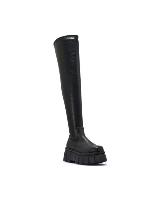 Truffle Black Over-The-Knee Boots