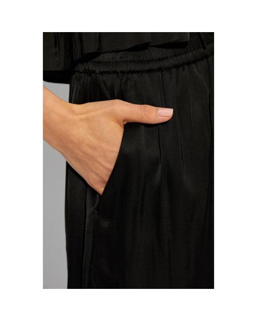Trousers > wide trousers Munthe en coloris Black