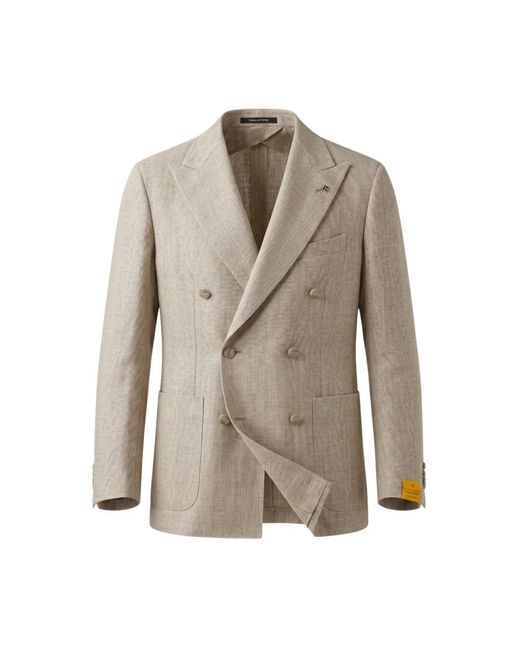 Tagliatore Double-Breasted Jas in het Gray voor heren