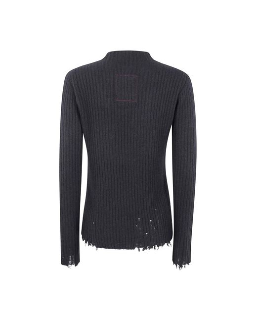 Uma Wang Blue Round-Neck Knitwear