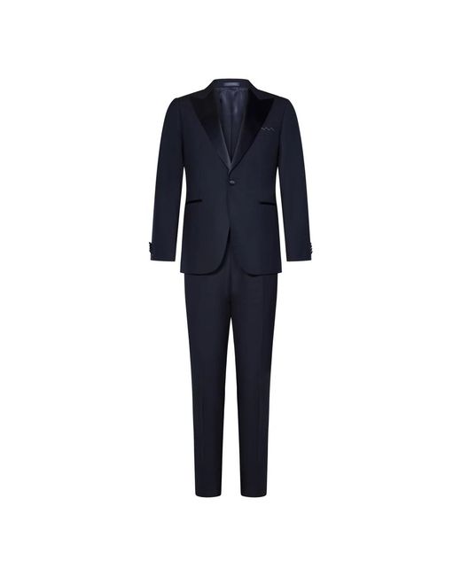 Single Breasted Suits Low Brand de hombre de color Blue