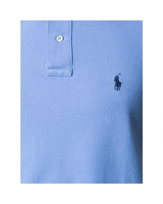 Ralph Lauren Blue Polo Shirts for men