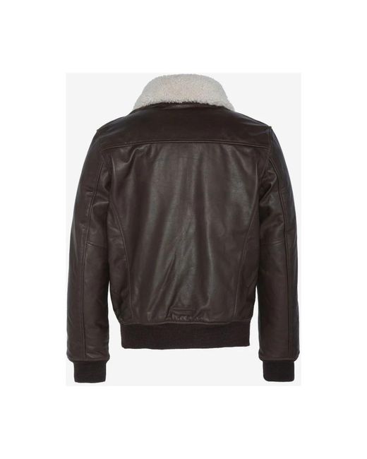 Schott Nyc Black Leather Jackets for men