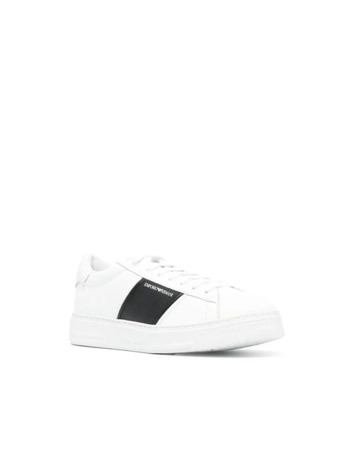 Emporio Armani Weiße sneakers ss24 in White für Herren