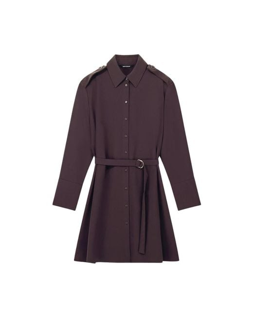 ARMANI EXCHANGE Purple Shirt Dresses