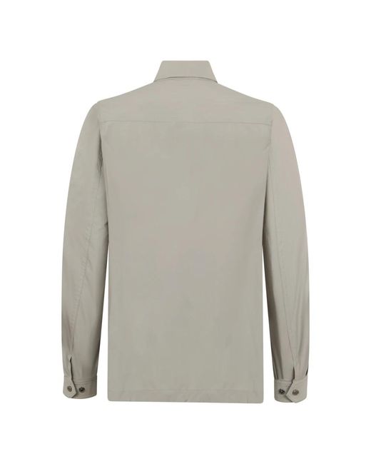 Moorer Gray Casual Shirts for men