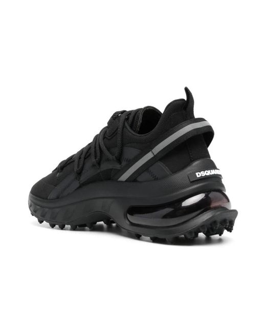 DSquared² Lace-up low-top sneakers in Black für Herren