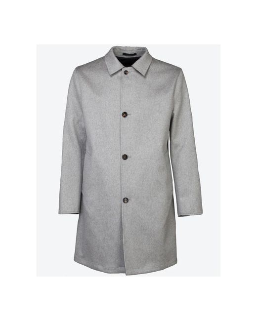 KIRED Gray Single-Breasted Coats for men