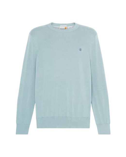 Round-Neck Knitwear di Timberland in Blue da Uomo