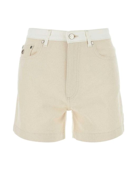 Stella McCartney Natural Denim Shorts