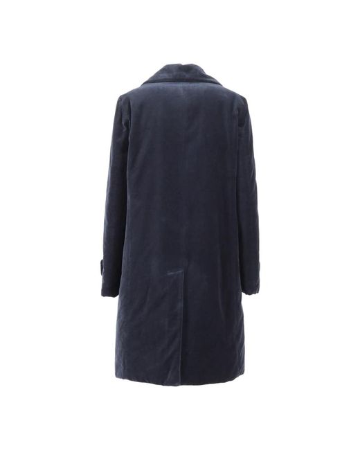 Aspesi Blue Double-Breasted Coats