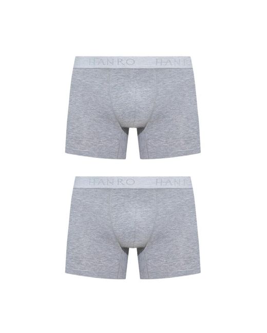 Hanro Boxershorts 2er-pack in Gray für Herren
