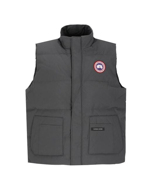 Canada Goose Gray Waistcoats for men
