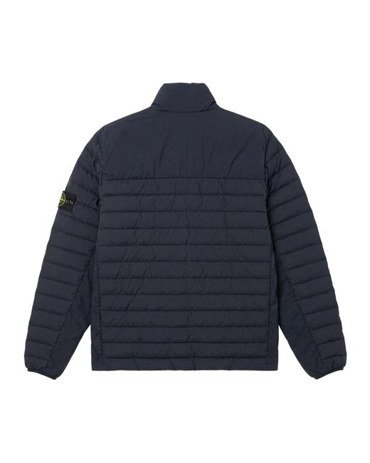Stone Island Blue Down Jackets for men