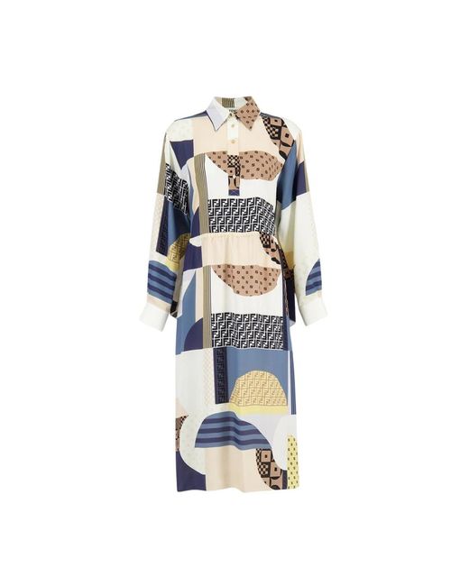 Fendi Blue Midi Dresses