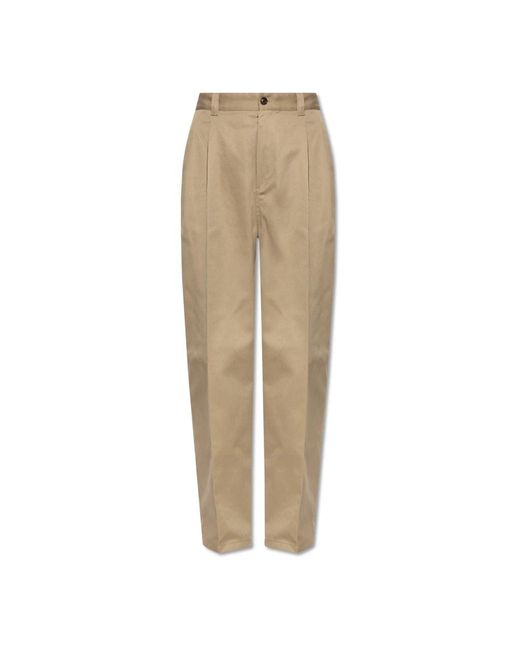 Maison Margiela Natural Straight Trousers for men