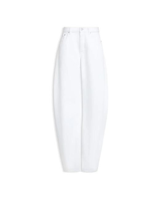 Alaïa White Loose Fit Jeans