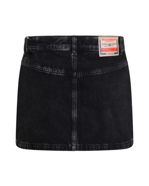 DIESEL Black Denim Skirts