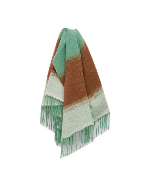 Rodebjer Green Alpaka ombre fransen decke schal