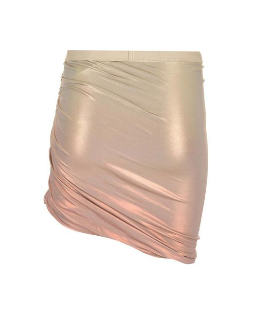 Rick Owens Natural Short Skirts