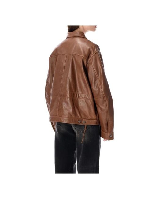 Haikure Brown Leather Jackets
