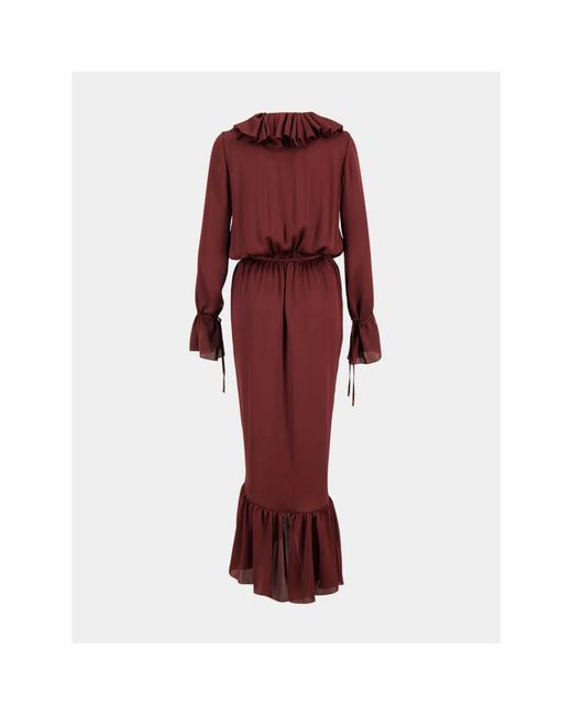 Saint Laurent Red Maxi Dresses