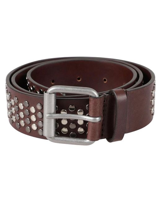 Dondup Braune Ledergürtel in Brown für Herren