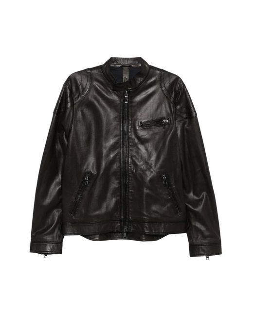 The Jack Leathers Black Leather Jackets for men