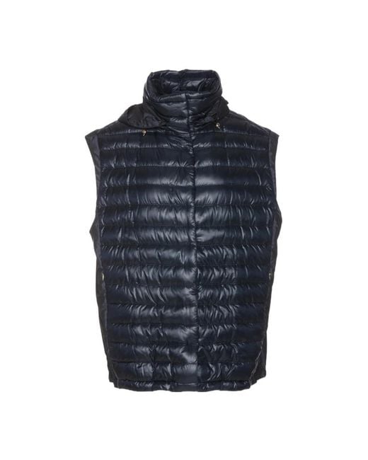 Herno Blue Ultralight And Techno Down Vest Jacket