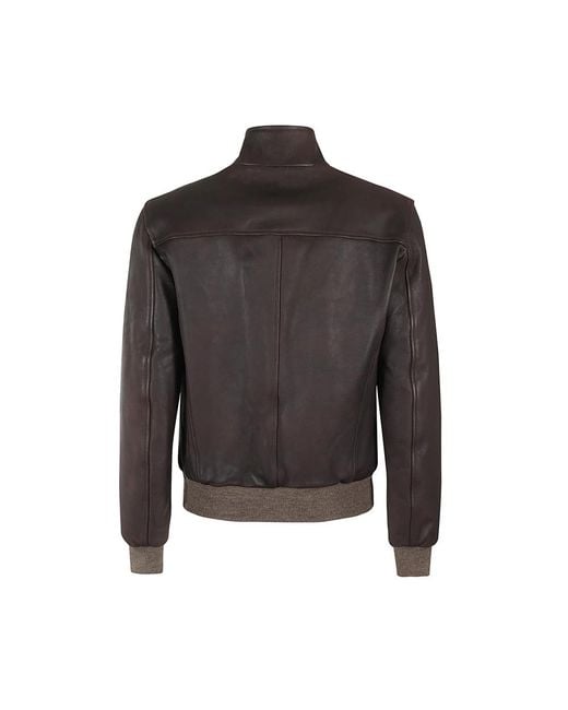 Leather Jackets di Stewart in Gray da Uomo