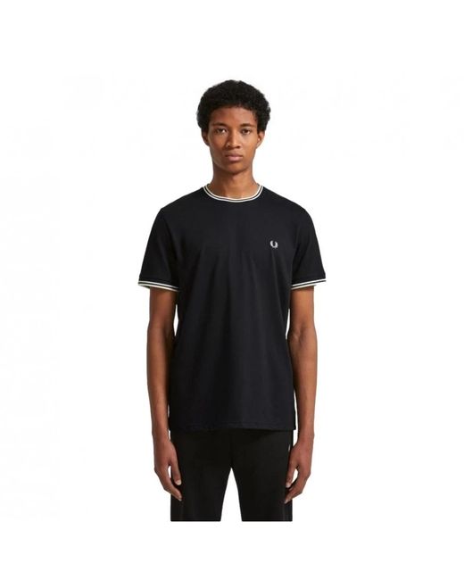Fred Perry Black T-Shirts for men